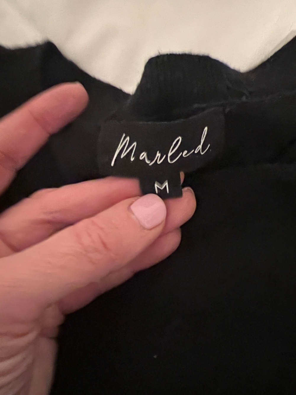 Marled Black Crewneck Sweater - Picture 2 of 9